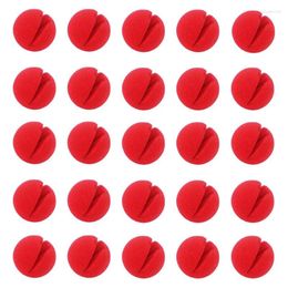 Party Decoration 30PCS 2X2inch Circus Cosplay Noses Red Clown Nose For Halloween Costume Supplies Christamas