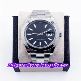 selling SBB Factory Top Watches Sapphire II 116300 41mm Smooth Bezel Stainless Steel Box Papers Black Dial Men's Watch Automa259d