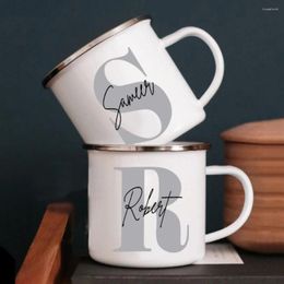 Mugs Custom Initials And Name Personalised Cup Coffee Drink Mug Birthday Proposal Party Decor Valentines Day Christmas Years Gift