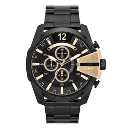 Fashion Brand Men Big Case Mutiple Dials Stainless Steel Band Date Quartz Wrist Watch 4338273S