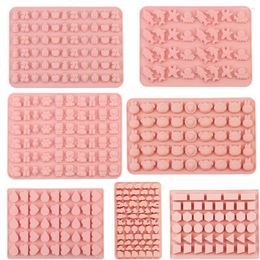 Baking Moulds Silicone Mold Dropper Grids Gummy Animal Fondant Chocolate Candy Mould Sugarcraft Cake Decorating Tools Resin Art QQ