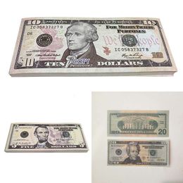 50 size USA Dollars Party Supplies Prop money Movie Banknote Paper Novelty Toys 1 5 10 20 50 100 Dollar Currency Fake Money Child9279036PIQ2K1HL