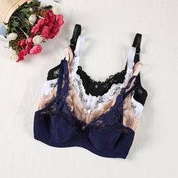 Bras Julexy 2024 Sexy Ultrathin Transparent Brassiere C D Cup Big Size Women Bra Solid Lace Hollow Out Soutien Gorge Underwear