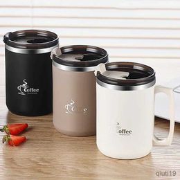 Thermoses Milk Coffee Cup Stainless Steel Double Wall Thermal Insulated Water Cups and Mugs Metal Coffee Cup Mug Coffee Mug