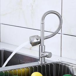 Kitchen Faucets Faucet 304 Stainless Steel Water Purifier Single Lever Hole Tap 360 Degree Swivel Adjustable Dual Mode