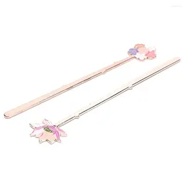 Metal Lotus Flower Sakura School Supplies Colorful Reading Assistant Bookmarks Page Label Book Support