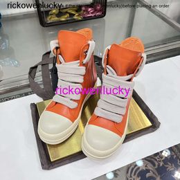 high quality Boots Orange for Ankle Women High Top Jumbo Lace Sneakers Women Leather Zip Casual Shoes p25d50