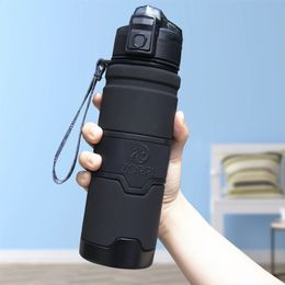 BPA Free Plastic Water Bottle For Sports 400/500/700/1000ml Portable Leak-proof Drinkware Outdoor Gym Bottle Bicycle Bottle 240130