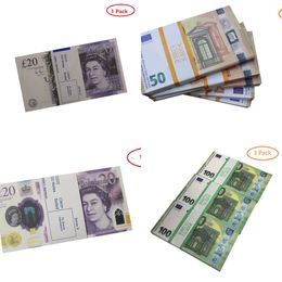 Money Party Toy uk Copy Realistic Fake Euros Pretend Sided Banknotes Prop Double Paper IasbfJTVZNMF9