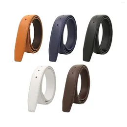 Belts Retro Style Mens Belt Strap 33mm Width Solid Color Without Buckle Waist For Dress Adults