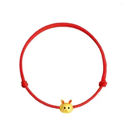 Charm Bracelets Chinese Year Of The Dragon Bracelet Red String Zodiac Handmade Good Luck Cord Gifts
