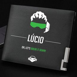Lucio wallet Let Us Break It Down purse Game Photo money bag Casual leather billfold Print notecase