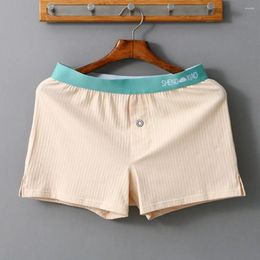 Underpants Men Home Pants Cotton Breathable Loose Boxer Shorts Briefs Sexy Arro High Elasticity Panties