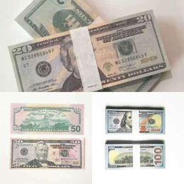 Party Supplies best High Pieces/package American 100 Free Bar Currency Paper Dollar Atmosphere Quality Props 100-5 Money 9306MTLG8JZE