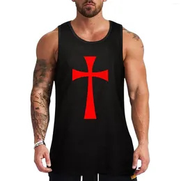Men's Tank Tops Long Cross - Knights Templar Holy Grail The Crusades Top Cool Things Anime Gym Clothing Men