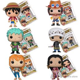 Action Toy Figures One Piece Anime Figure Zoro Luffy Ace Shanks Collectible Action Figuras Kids Doll Toys Pvc Model Christmas Gifts