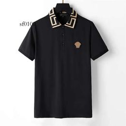 Mens Designer gucc polo shirt for Man High Street Italy Embroidery Garter Snakes Little Bees Printing Brands Clothes Cottom Clothing Teesl#15