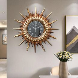 Wall Clocks Hanging Needles Clock Big Size Kitchen Nordic Stylish Interior Modern Design Timepiece Relojes De Pared