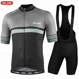 Men's Tracksuits 2024 Summer Quick Dry and Breathab Cycling Jersey Set Men Clothing Bicyc Uniform Mountain Bike ClothesH2421