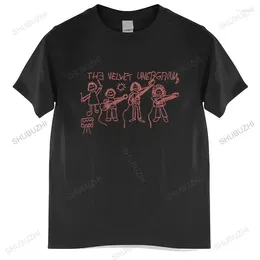 Men's T Shirts Summer T-shirt Men Brand Teeshirt The Velvet Underground Shirt Art Garage Punk Rock Band Mens Euro Size TOPS