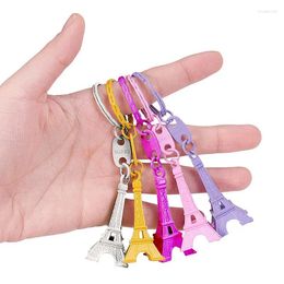 Keychains 10pcs Eiffel Tower Keychain Craft Art Statue Model For Table Decor Keyring Gifts Party Jewellery Home Decoration