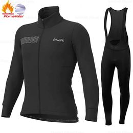 Men's Tracksuits 2023 Ropa Ciclismo Hombre Invierno Winter Thermal Fece Cycling Clothing Top Jersey Sport BikeRiding Warm JacketsH2421