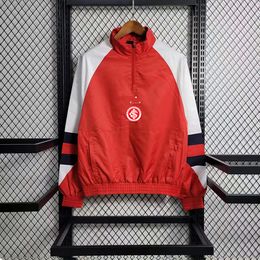 Sport Club Internacional Men's jacket windbreaker sweatshirt Half zipper round collar windbreaker outdoor windbreaker men's fashion casual sports jacket