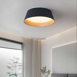 Pendant Lamps Minimalism Designer Wood Grain Ceiling Lamp LED Dining Room Bedroom Kitchen Decoration Chandelier Black White Lighting Factory YQ240201