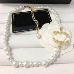 Designer Halskette für Frauen Schmuck Luxus Perlenketten Modekette Eleganz Anhänger Halsketten Hochzeitsgeschenke