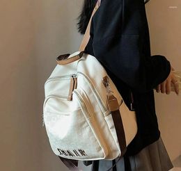 School Bags Fashion Women's Backpack Trend Designer High-quality PU All-season Female Travel Backpacks Leisure Simple Soft Leather 2024
