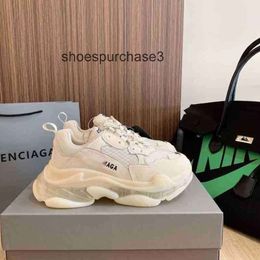 Designer Balencigs Fashion Casual Shoes Roller Skates Women's Paris Daddy Air Cushion Thick Bottom Inner Heightening Family Are Poisoned Fir ED7C