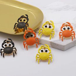 Stud Earrings Juran Orange Crab Cute Cartoon Summer Gift For Girls 2024 Fashion Statement Women's Party Accessories