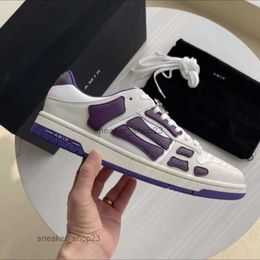 Amiiris 2024 Star Version Women Leather High Designer Bone Board Versatile Shoes New Fashion Style Casual Sneaker Couple Trainer 5fzp