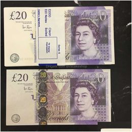 Other Festive Party Supplies Prop Money Paper Copy Uk Banknote Fake Banknotes 100Pcs/Pack Drop Delivery Home Garden DhlagF2II