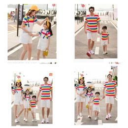Family Matching Outfits Model T K 5 Arrival Summer Shirts Comfortable Watermelon Red Drop Delivery Baby Kids Maternity Clothing Dhkj4