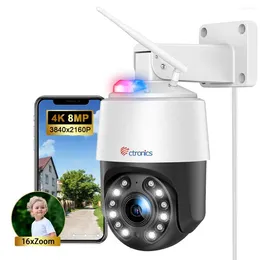 Ctronics 4K 8MP 20X Optical Digital Zoom IP Camera 5G WiFi PTZ 360 Outdoor AI Auto Tracking CCTV Color Night Vision