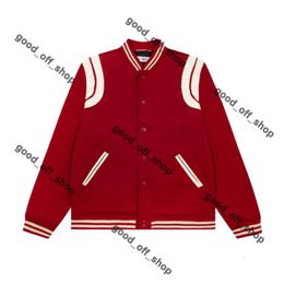 Tech Fleece Jacket Designer Coat Uniform Stitching Hooded YSL Yvess Saint Laurents High Street Couple Mens Hiphop Classic Retro Baseball Color Casual Yls Yslss Cp 17