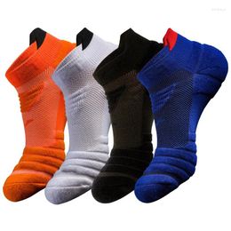 Sports Socks 1Pair Men Running Ankle Breathable Cotton Soft Elastic Hiking Cycling Clothing