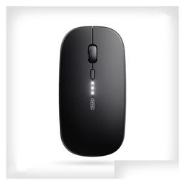 Mice Inphic Pm1 Wireless Mouse Rechargeable 2.4G Slim 500Mah Silent Computer With Usb Receiver 3 Adjustable Dpi Travel Drop Delivery C Otkpu