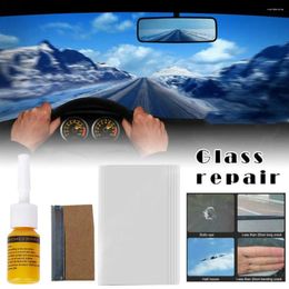 Car Wash Solutions 5pcs Vehicle Glass Scratches Repair Tool Kit Liquid Blade Cured Film Resin Adhesive Material Or Replacement