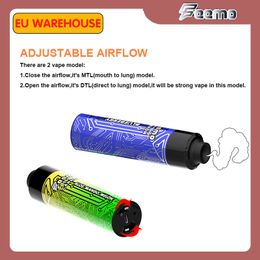 Hot Sale Disposable Vape Pen E cig Puff 10000 18ML prefilled big cloud Feemo Cannon Puff 10K vapes type-c cable charge with 0.5ohm rechargeable battery vaper 12000 puffs