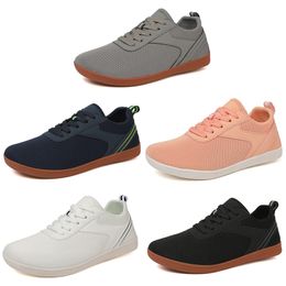 New No brand casual shoes men women white pink black blue Grey yellow mens soft sports breathable sneakers