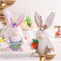 Party Favour Easter Spring Crafts Gifts Holiday Rabbit Gonk Gnomos Small Bunny Ear Gnomes Decor Df008 Drop Delivery Home Garden Festive Otuzj