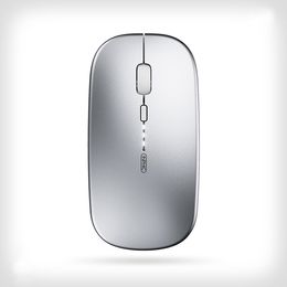 INPHIC PM1 Wireless Mouse 2.4G Silent Rechargeable Ultra Slim USB Portable Mouse 1600 DPI & 700mAh Battery with Visible Level for Laptop PC Computer