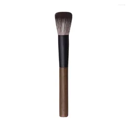 Makeup Brushes LT09 Professional Handmade Soft Goat Squirrel Hair Stippling Blush Brush Green Sandalwood Handle Make Up