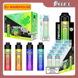 Hot Sale Disposable Vape Pen E cig puff 12000 10000 18ML prefilled big cloud Feemo Cannon Puff 10K vapes type-c cable charge with 0.5ohm rechargeable battery vaper