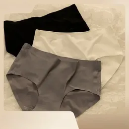 Women's Panties Girls Non-trace Antibacterial Ice Silk Waist Sweet Sexy Hip Lift One Piece Briefs Thin