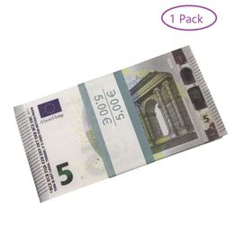 2022 Fake Money Banknote 5 10 20 50 100 Dollar Euros Realistic Toy Bar Props Copy Currency Movie Money Faux-billets 100 PCS Pack2112ISBL