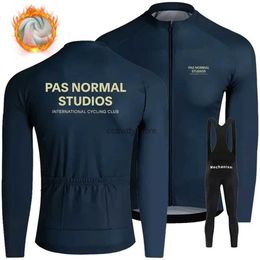 Men's T-Shirts PNS Mens Winter Thermal Fece Cycling Jersey SetUniform Bicyc Clothes Maillot Ropa Ciclismo Long Seve Bike ClothingH2421