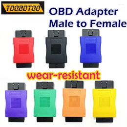 Wear-Resistant Shell Universal OBDII Car Connect Adapter Auto OBD 16pin Male To Female Interface Connector